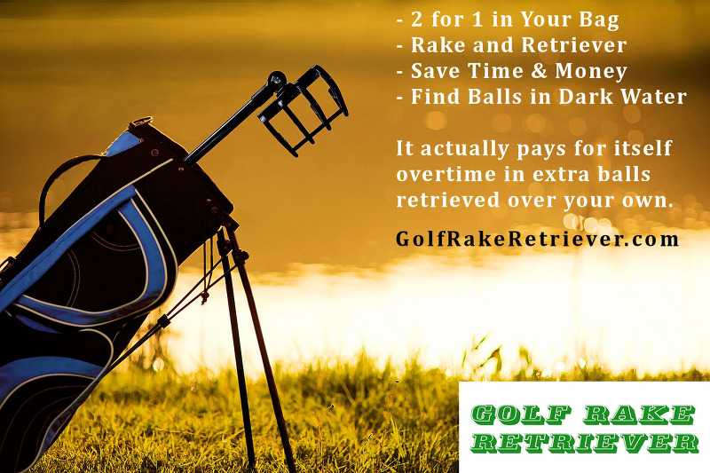 Golf Rake Retriever - 2 for 1 in Your Bag - Find Golf Balls in Dark Water